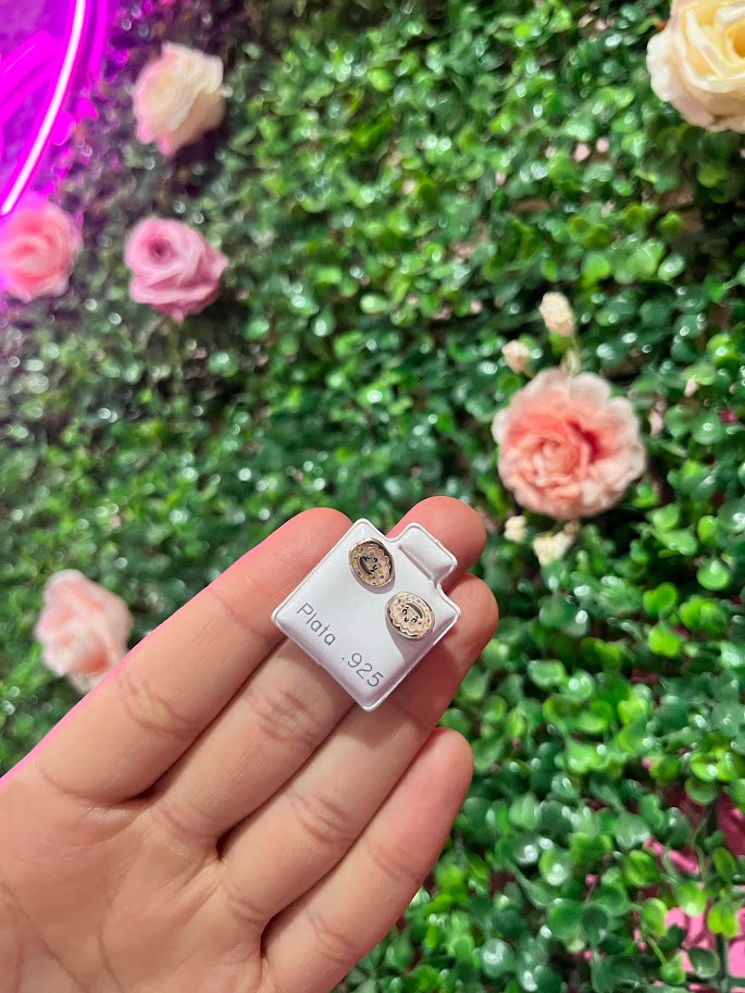 Arete Esmaltado De Plata