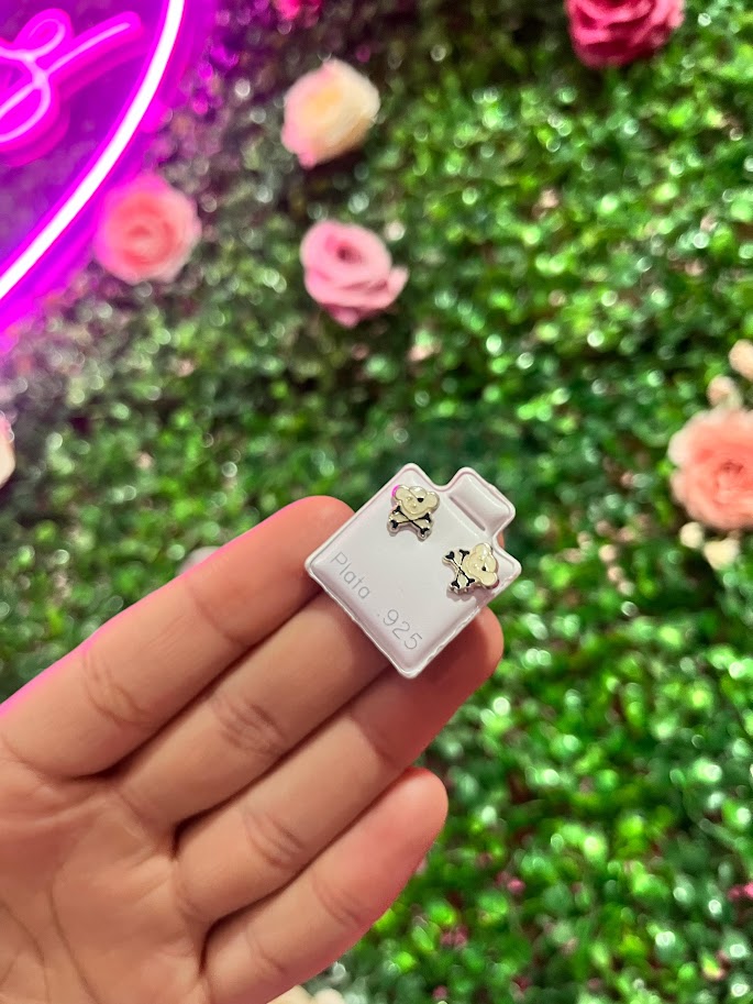 Arete Esmaltado De Plata