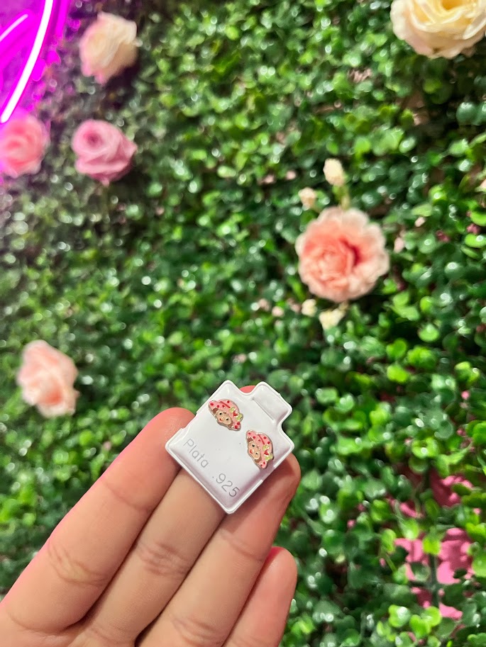 Arete Esmaltado De Plata