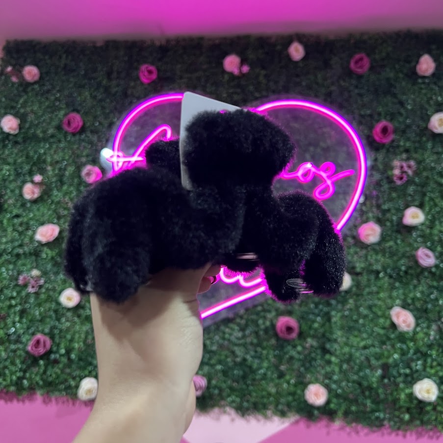 Pinza con peluche para cabello