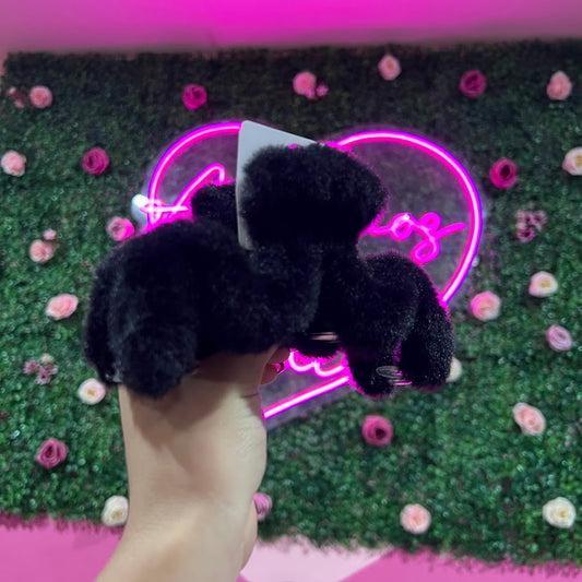 Pinza con peluche para cabello