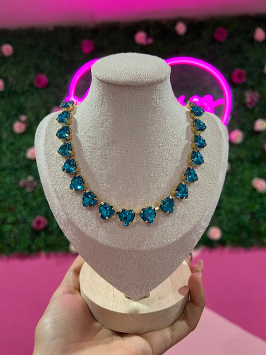 Cadena de acero inoxidable con piedras gruesas