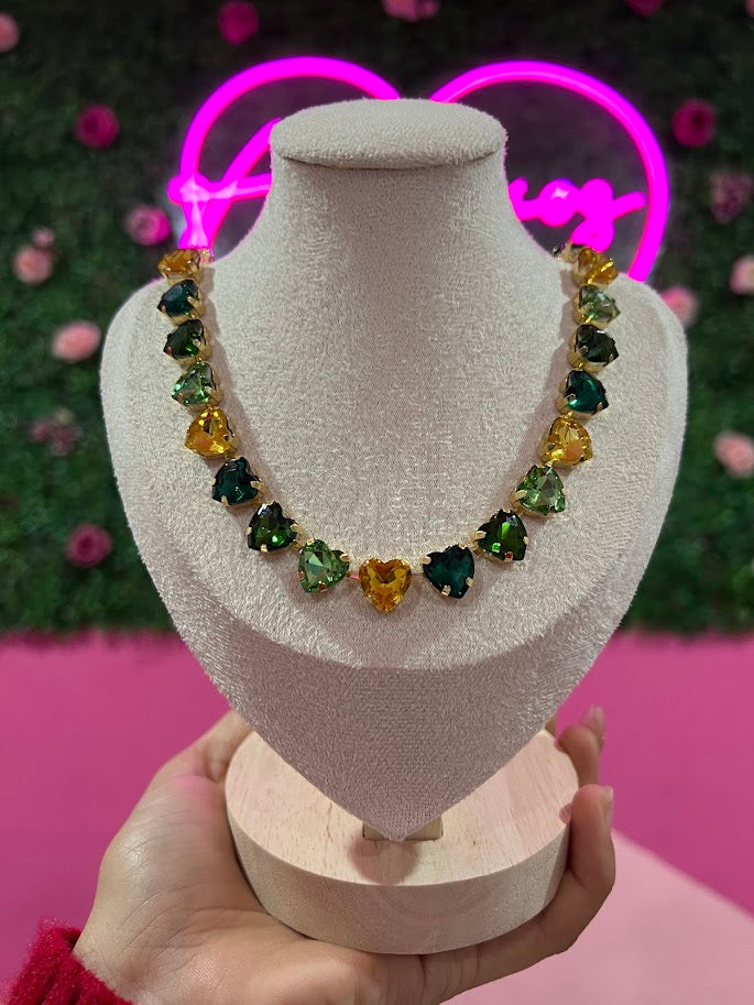 Cadena de acero inoxidable con piedras gruesas