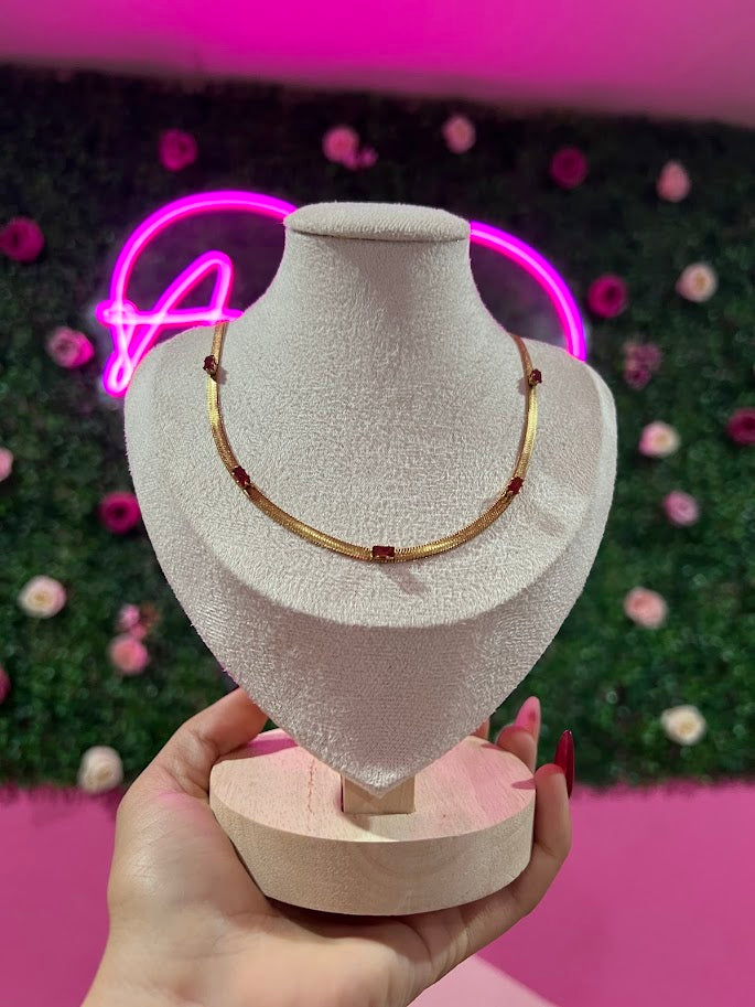 Cadena de acero inoxidable planchada con dije