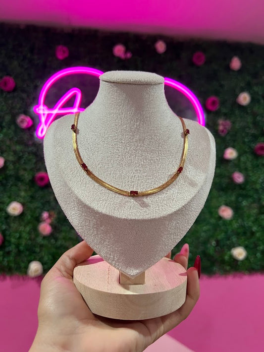 Cadena de acero inoxidable planchada con dije