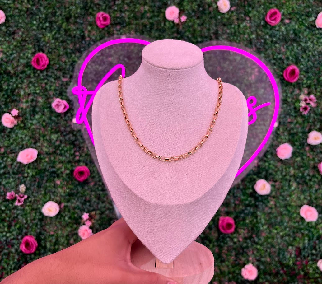 Cadena de acero inoxidable eslabon cuadrado