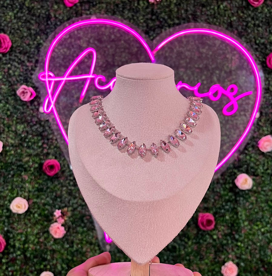 Cadena de acero inoxidable con piedras