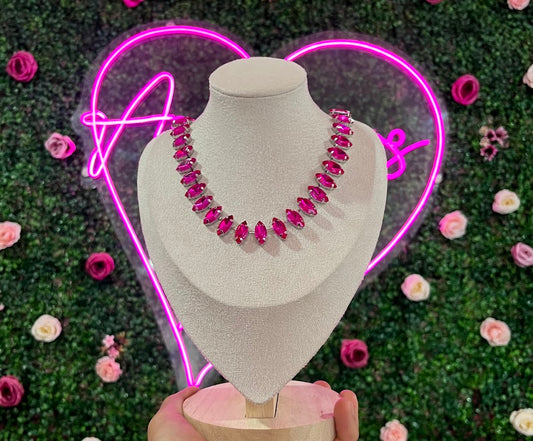 Cadena de acero inoxidable con piedras