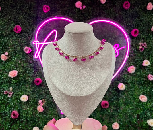 Cadena de acero inoxidable con piedritas