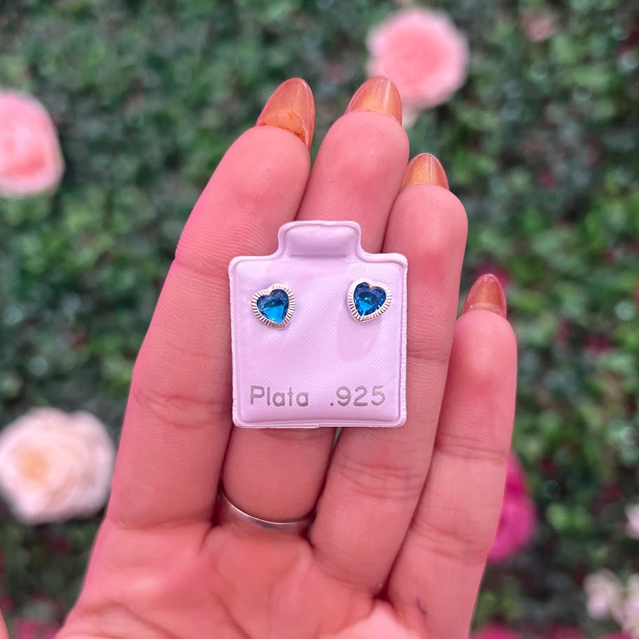 Arete De Plata Con Zirconia