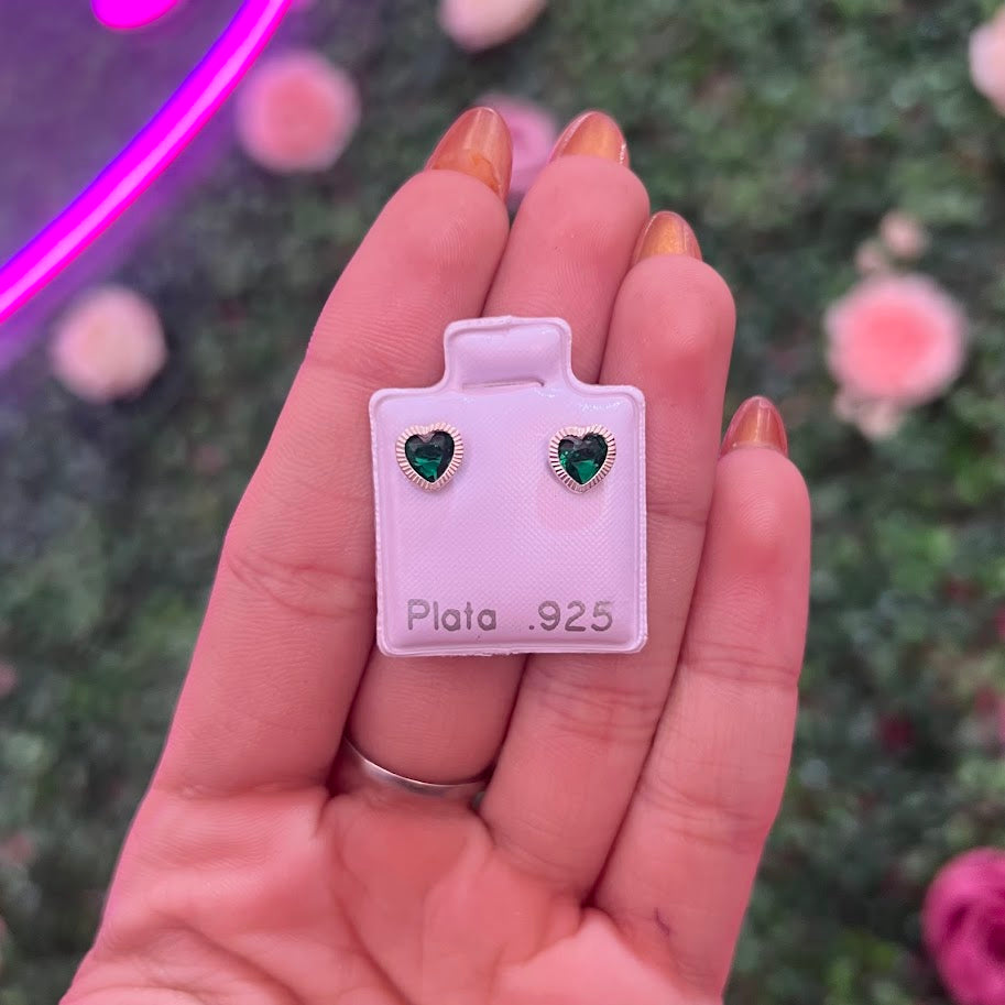 Arete De Plata Con Zirconia