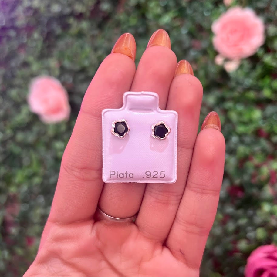 Arete De Plata Con Zirconia