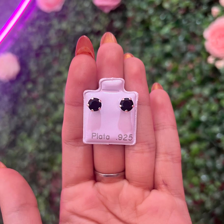 Arete De Plata Con Zirconia