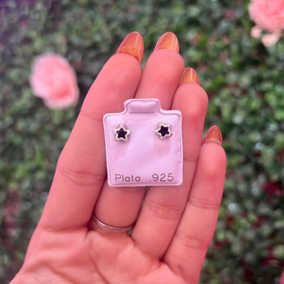 Arete De Plata Con Zirconia