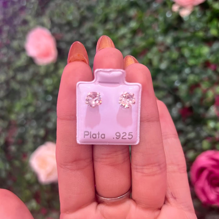 Arete De Plata Con Zirconia