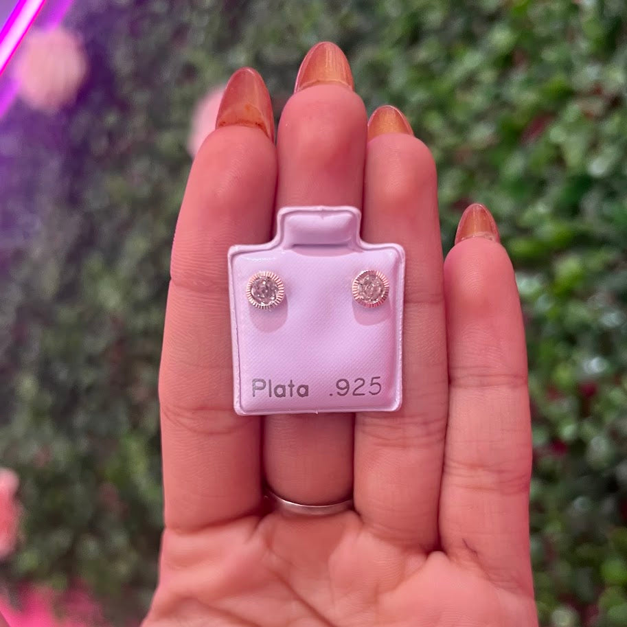 Arete De Plata Con Zirconia