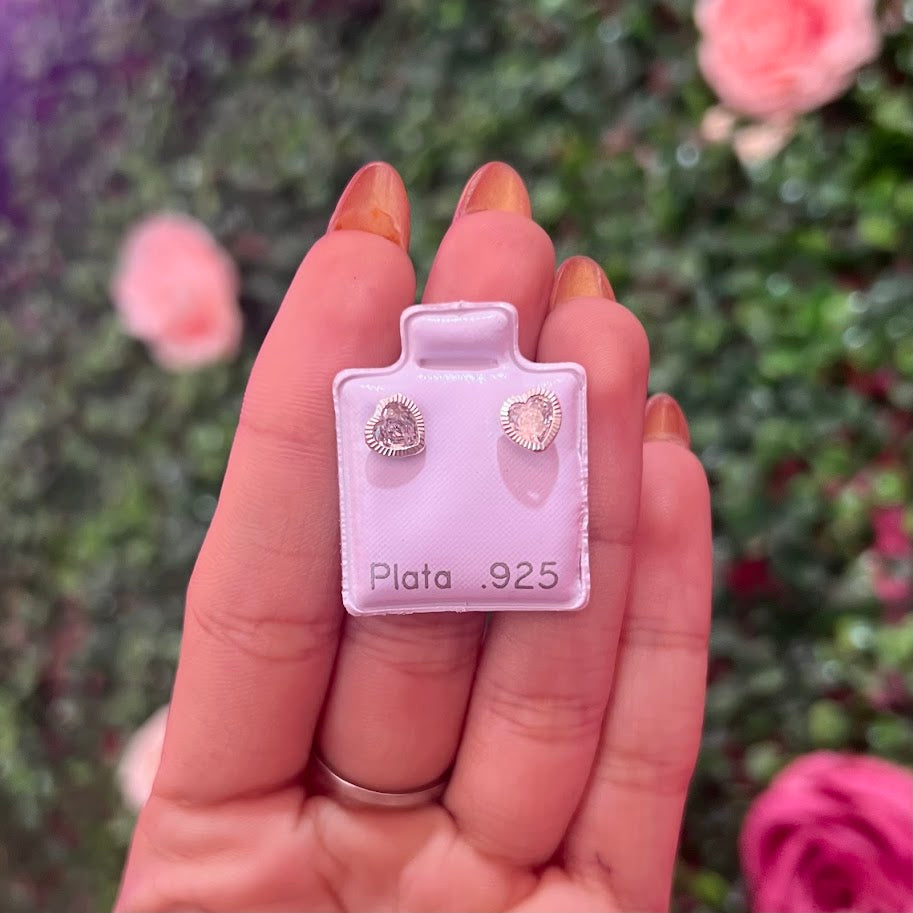 Arete De Plata Con Zirconia