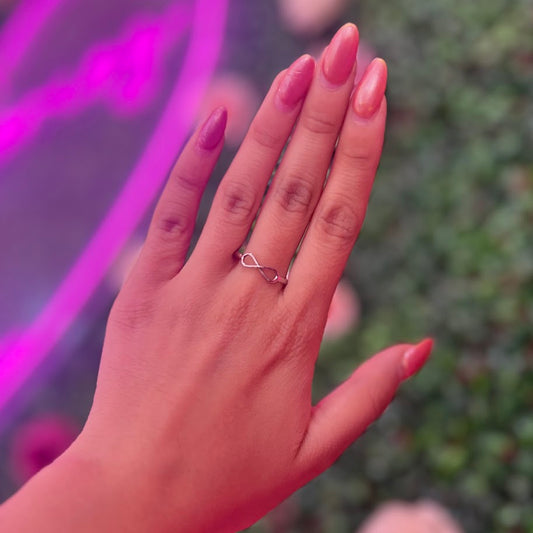 Anillo plata infinito