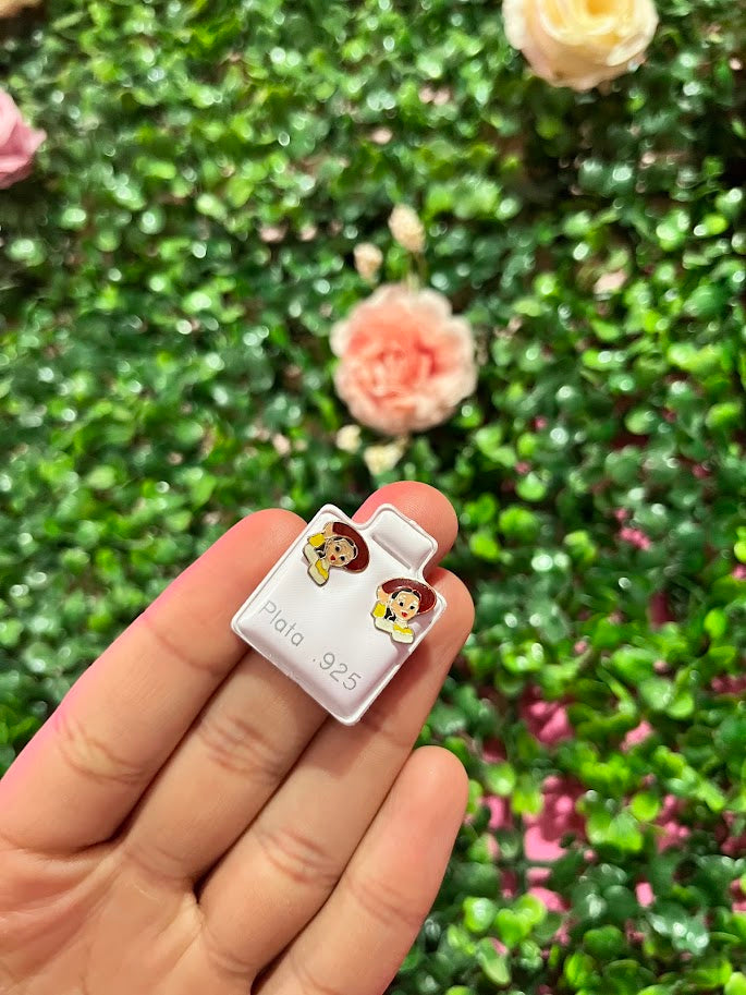 Arete Esmaltado De Plata