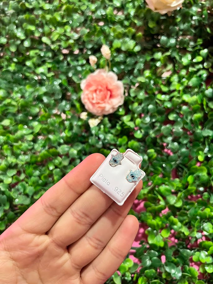 Arete Esmaltado De Plata