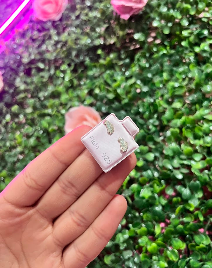 Arete Esmaltado De Plata