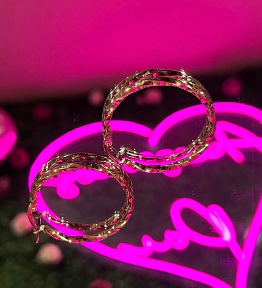 Arracada de acero inoxidable, tipo torsal