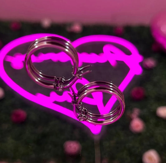 Arracada de acero inoxidable