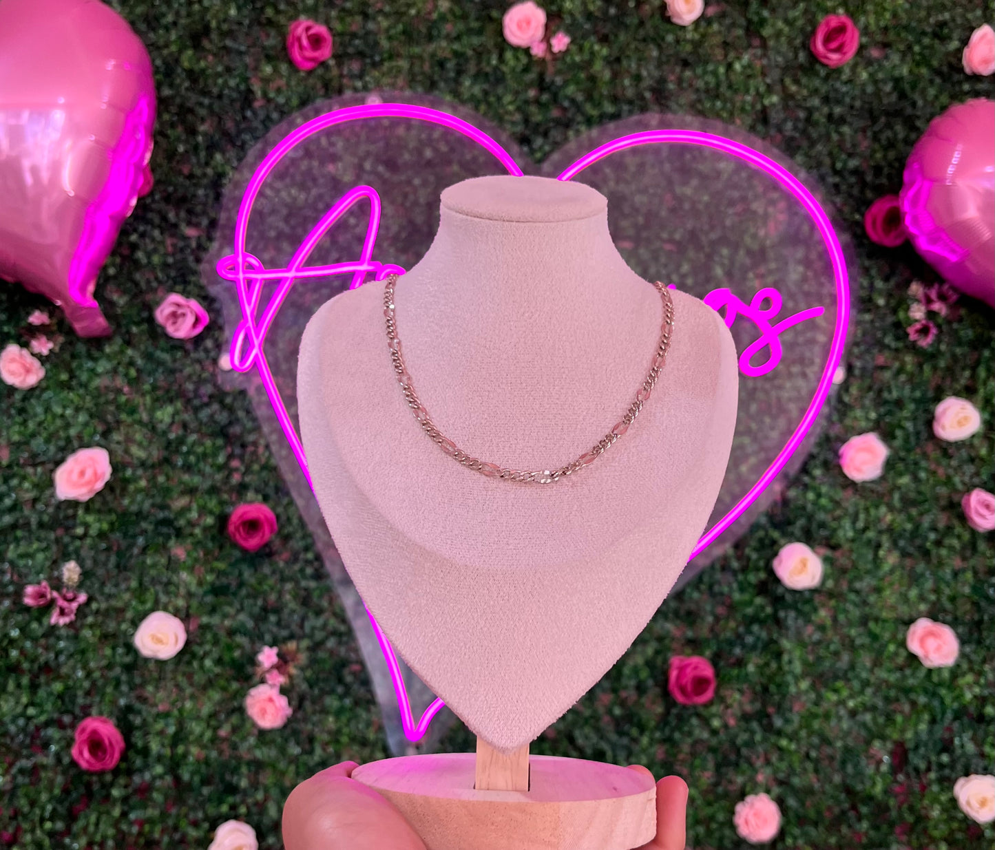 Cadena Con Eslabon Plano De Plata