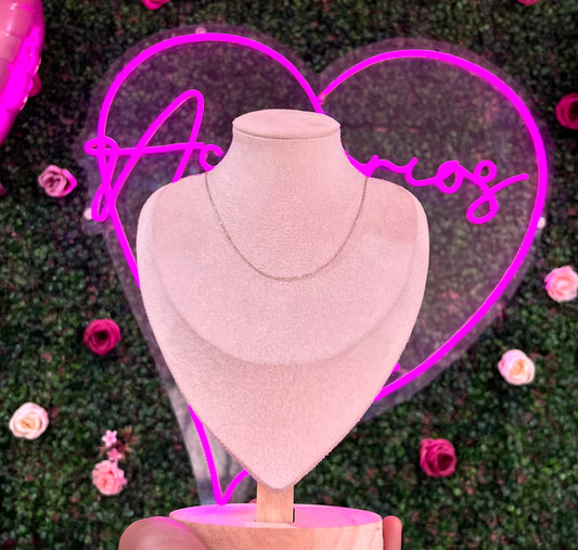 Cadena sencilla plata