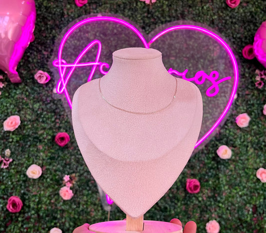 Cadena sencilla plata