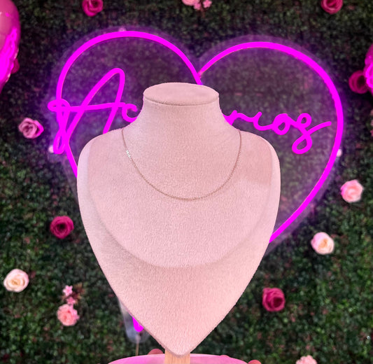 Cadena sencilla plata