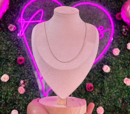 Cadena plata sencilla