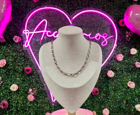 Cadena Eslabon Sencillo De Plata