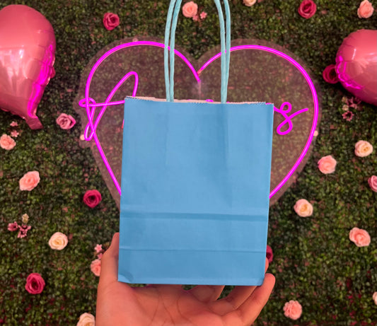 Bolsa De Regalo Mini Color Azul