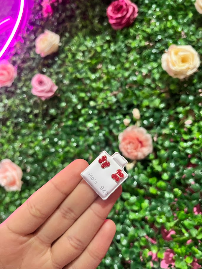 Arete Esmaltado De Plata