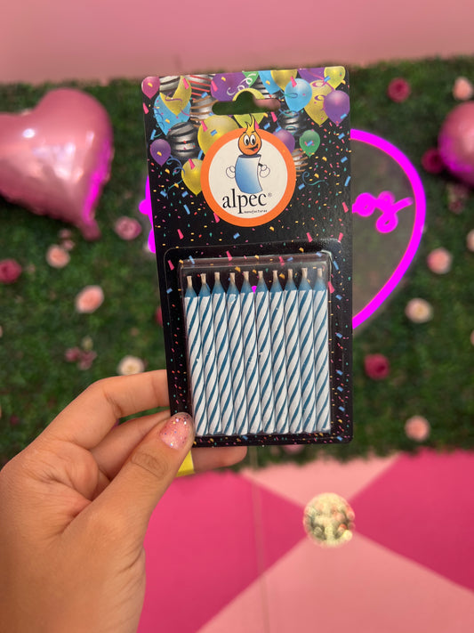 VELA MAGICA CARAMELO AZUL