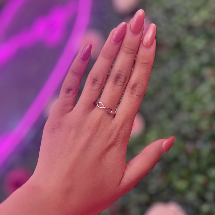 Anillo plata infinito